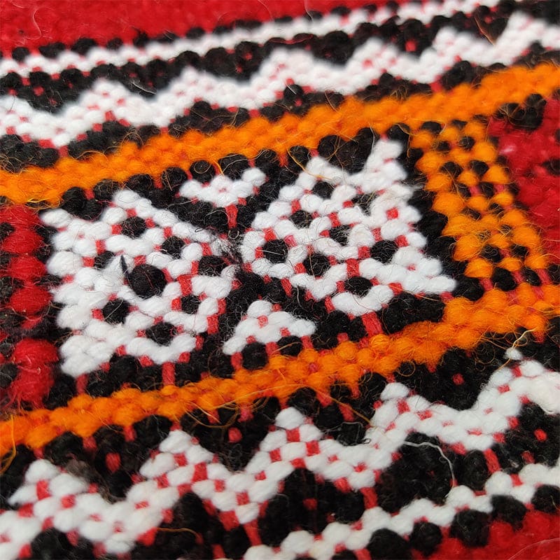 tapis coloré ethnique marocain fait main