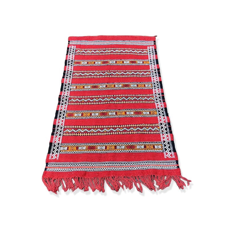 tapis kilim ethnique rouge