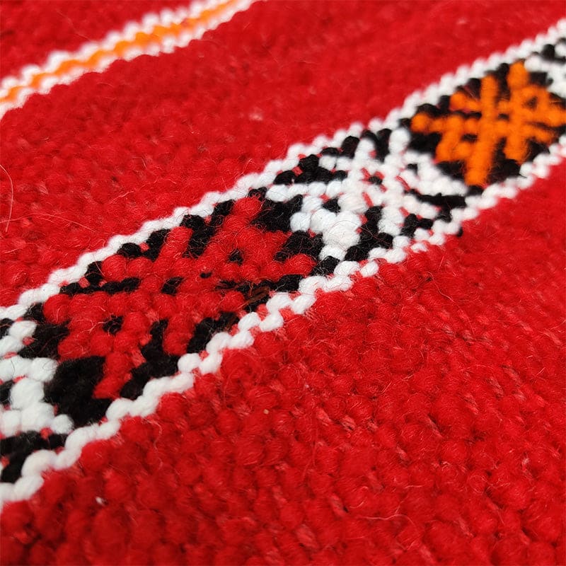 tapis kilim berbere rouge fait main