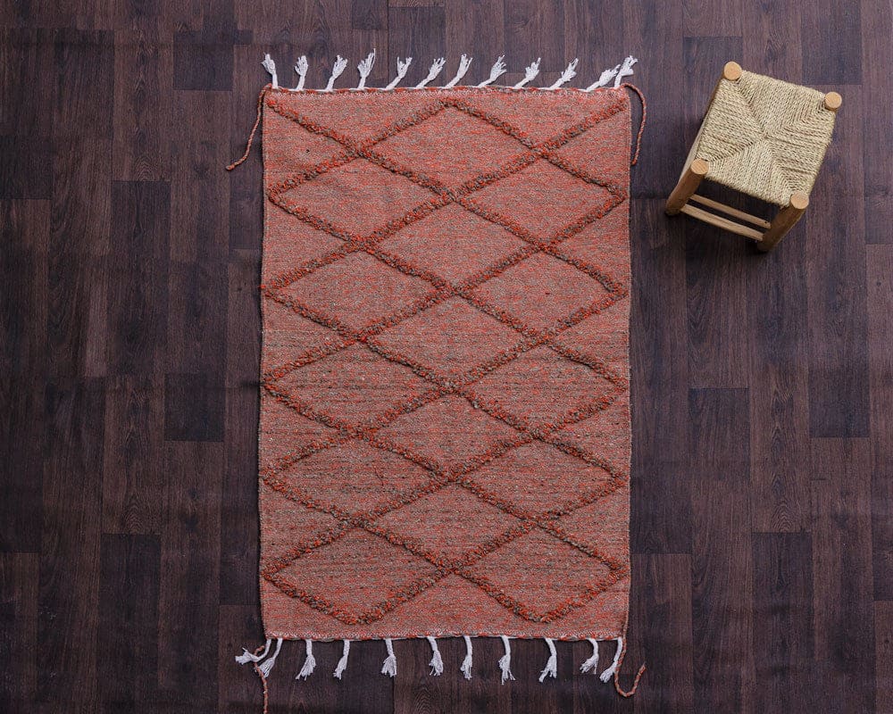 Tapis Damier | Illusion Terracota | Polkaat®